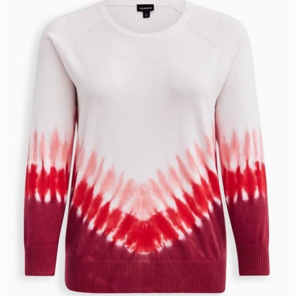 torrid Sweaters - ♥️ Torrid preloved Tie Dye Long Sleeve Raglan Pullover 2X